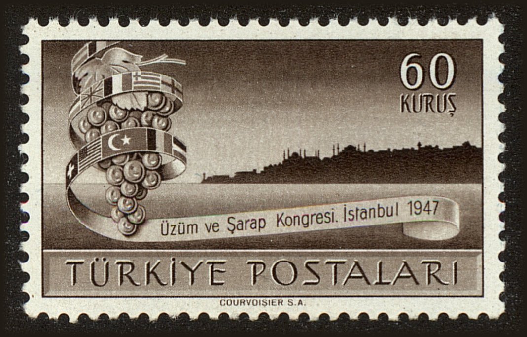Front view of Turkey 959 collectors stamp