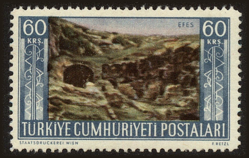 Front view of Turkey 1106 collectors stamp