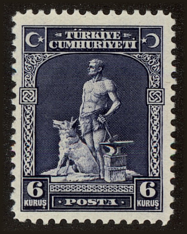 Front view of Turkey 679 collectors stamp