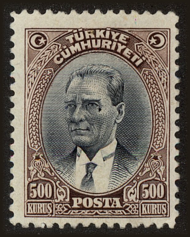 Front view of Turkey 704 collectors stamp
