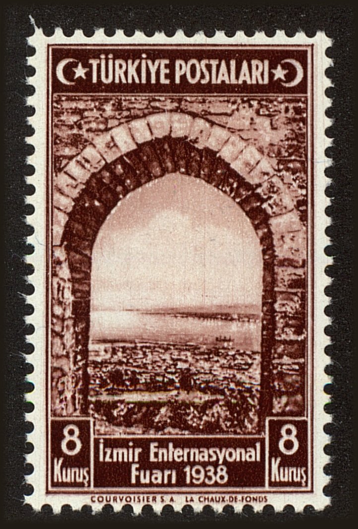 Front view of Turkey 796 collectors stamp