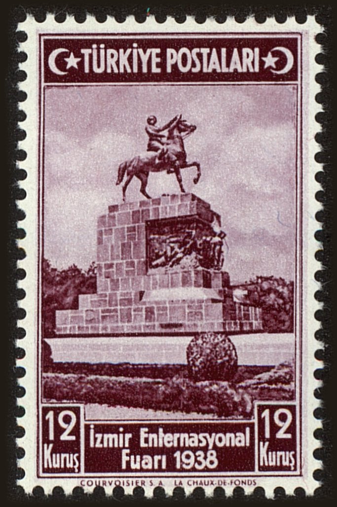 Front view of Turkey 797 collectors stamp