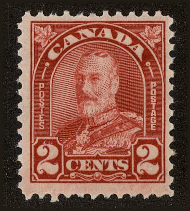Front view of Canada 165 collectors stamp