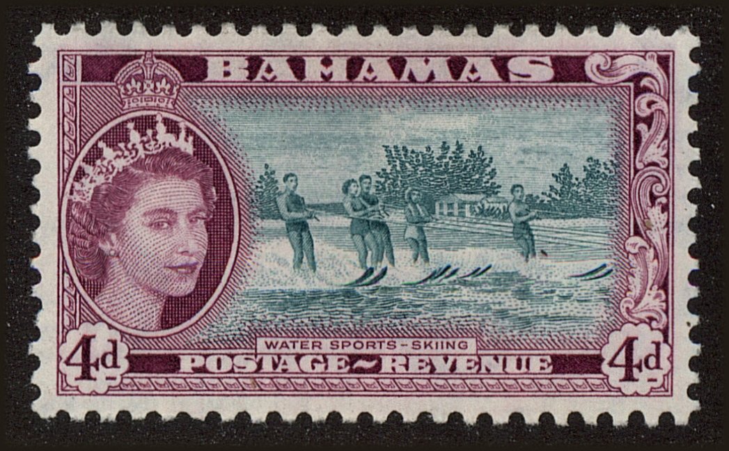 Front view of Bahamas 163 collectors stamp
