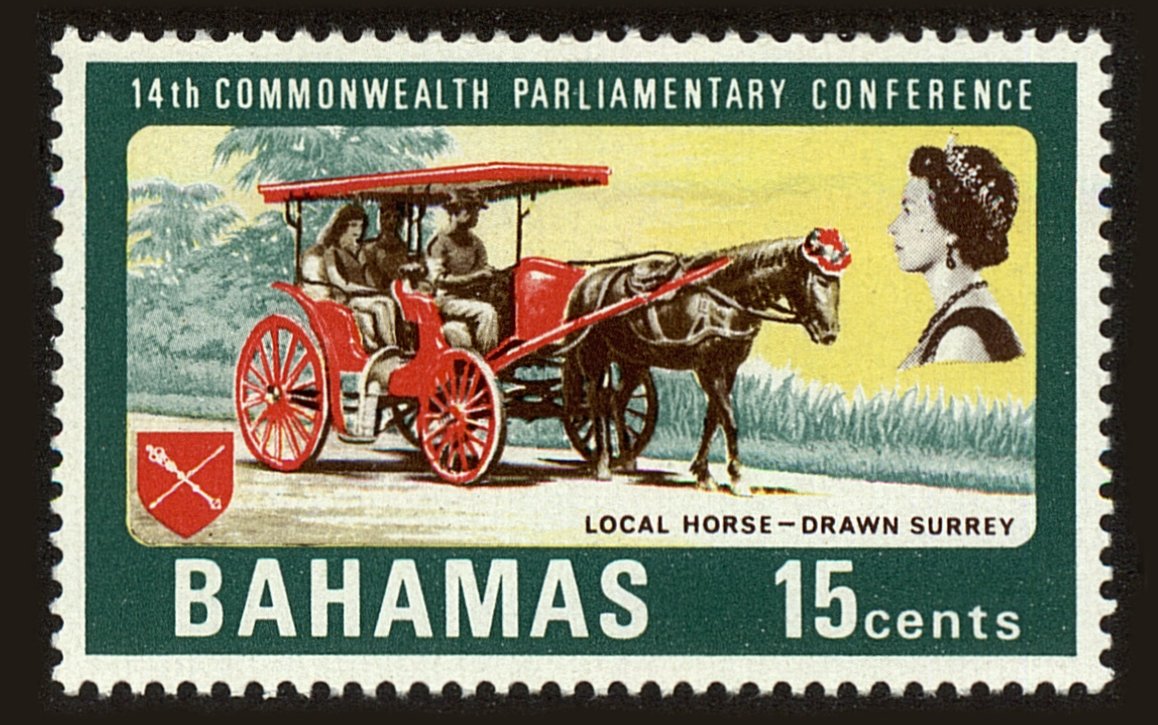 Front view of Bahamas 283 collectors stamp