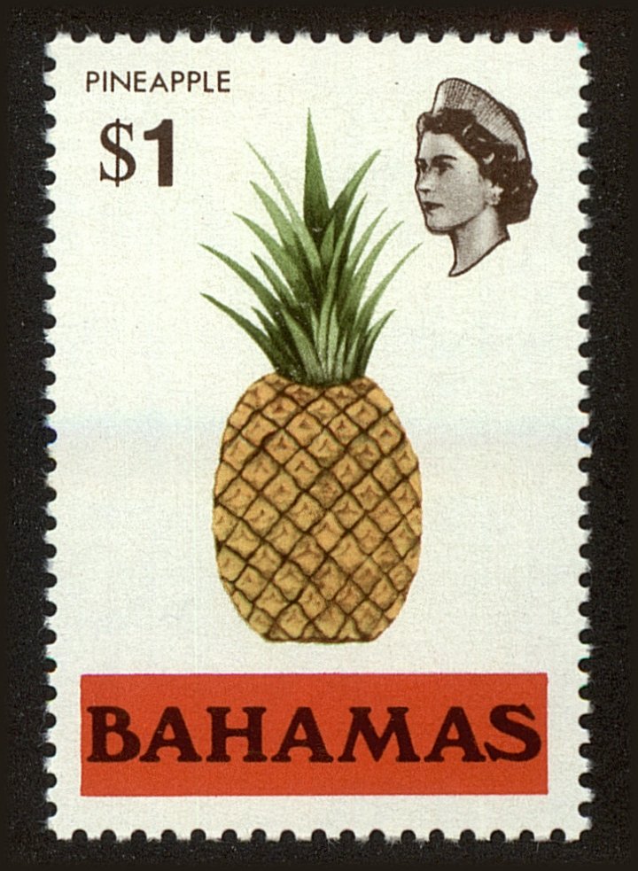 Front view of Bahamas 328 collectors stamp