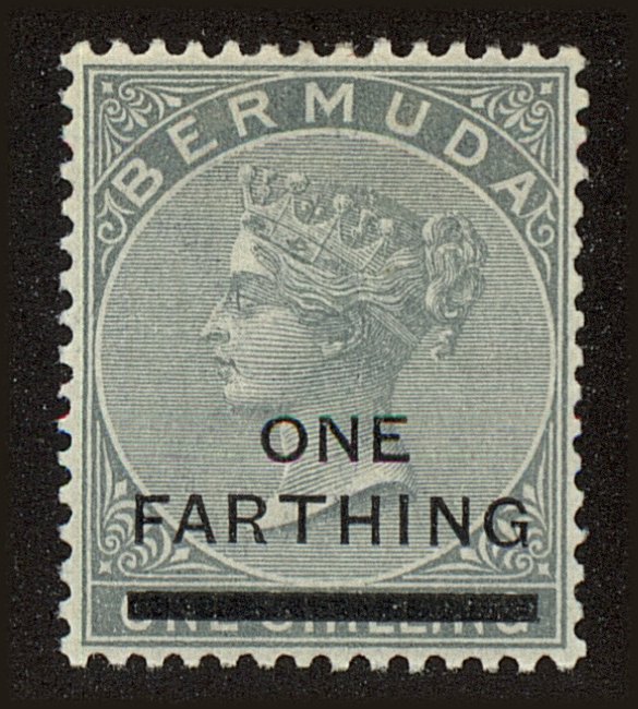 Front view of Bermuda 26 collectors stamp