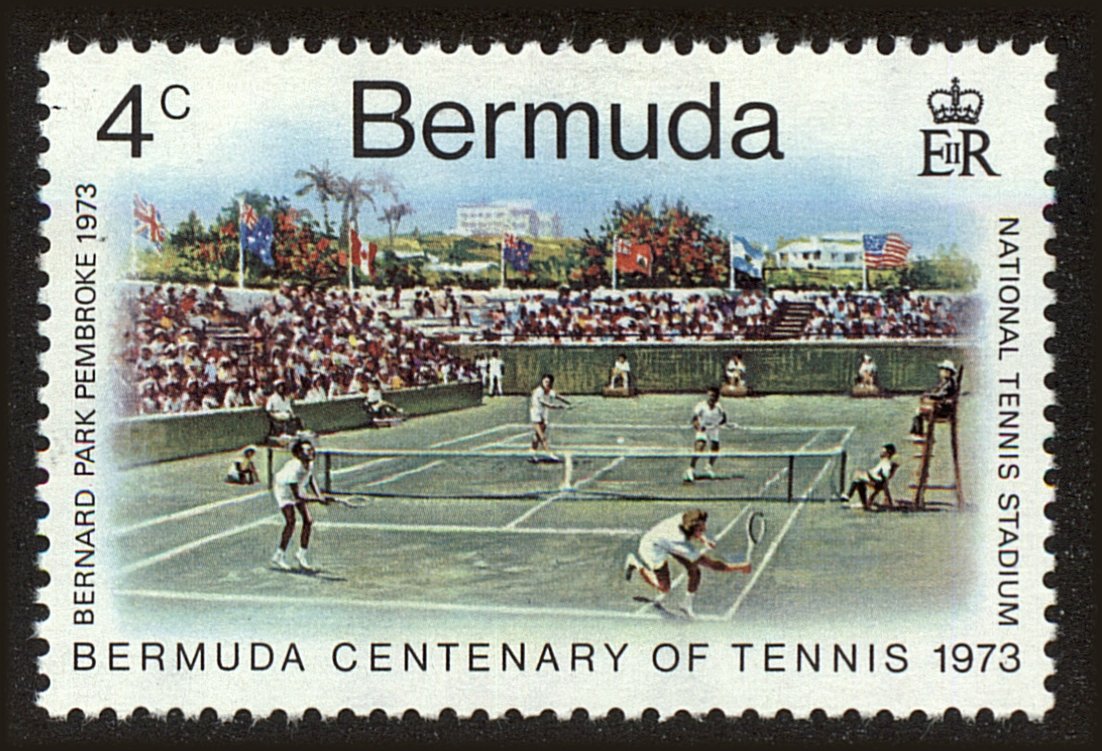Front view of Bermuda 304 collectors stamp