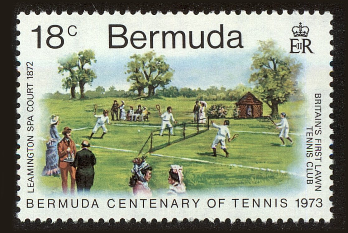 Front view of Bermuda 306 collectors stamp