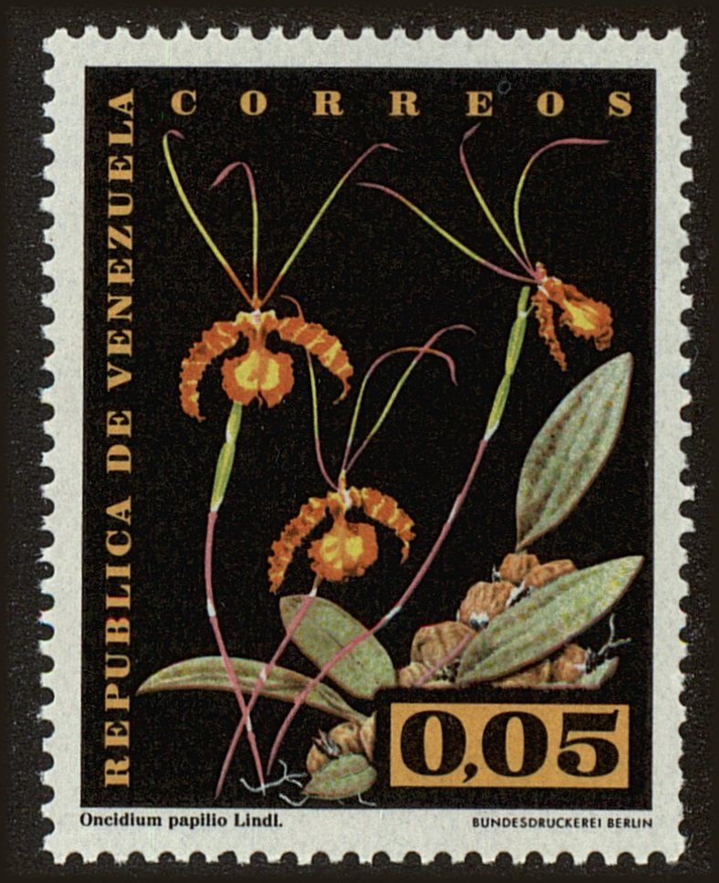 Front view of Venezuela 804 collectors stamp