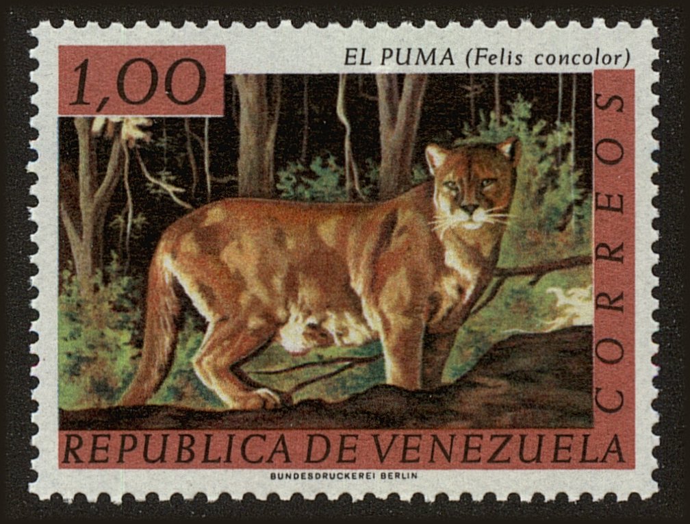 Front view of Venezuela 830 collectors stamp