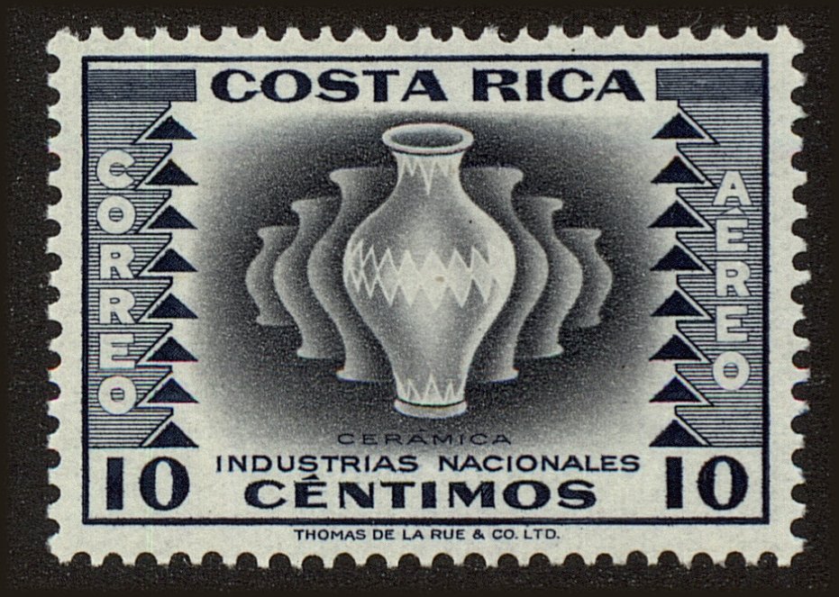 Front view of Costa Rica C228 collectors stamp