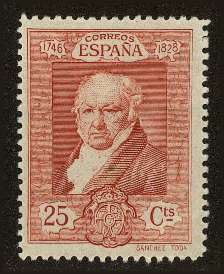 Front view of Spain 392 collectors stamp