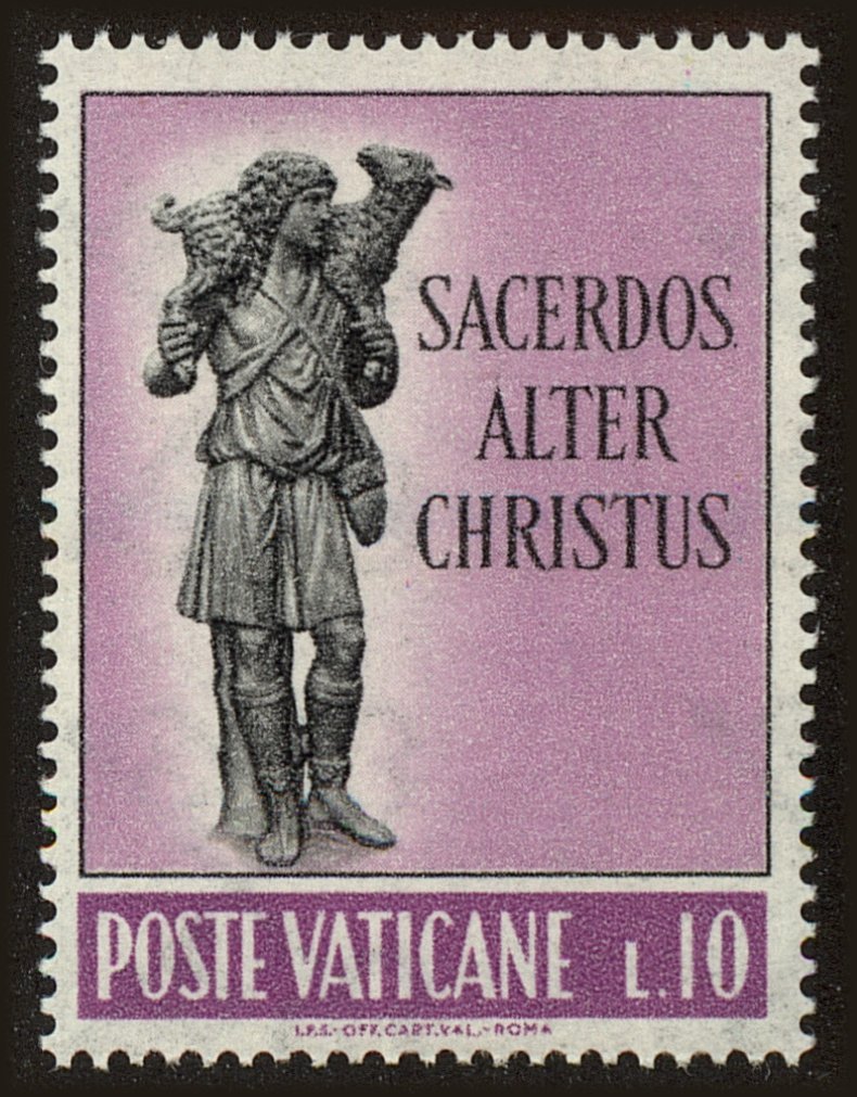 Front view of Vatican City 330 collectors stamp
