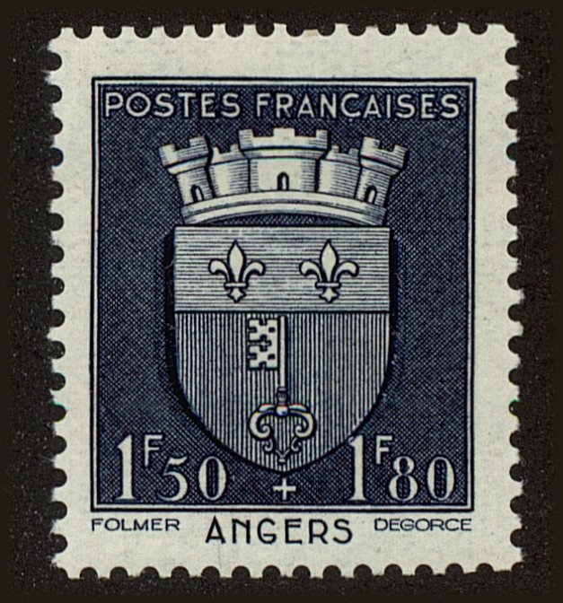 Front view of France B140 collectors stamp