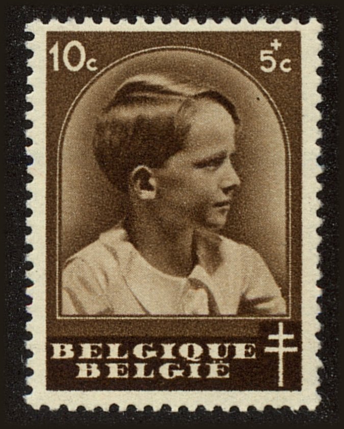 Front view of Belgium B180 collectors stamp