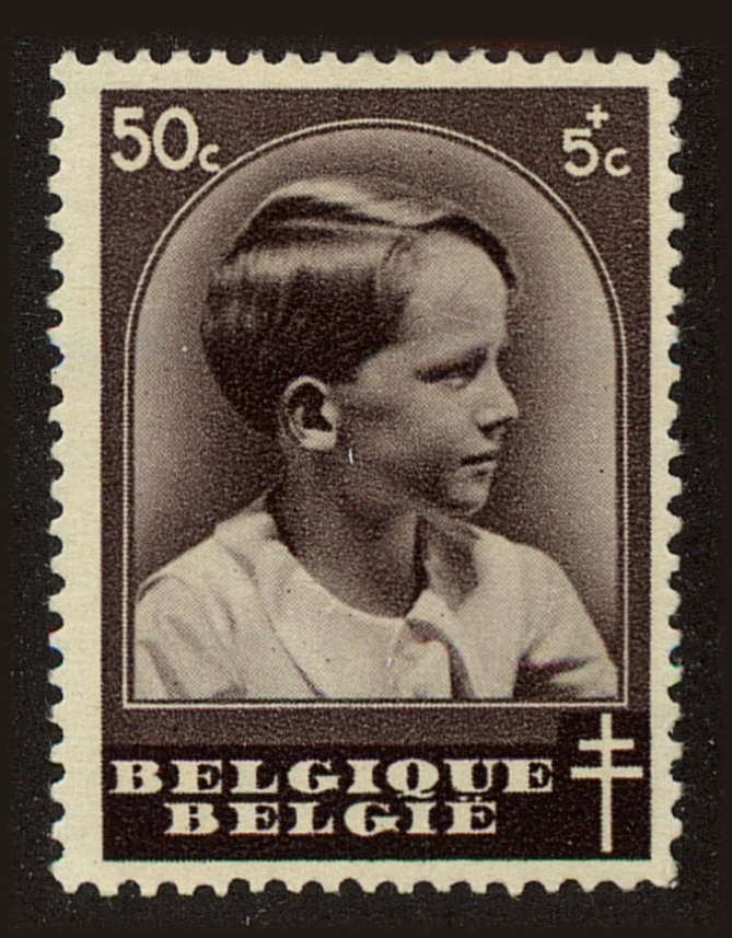 Front view of Belgium B183 collectors stamp