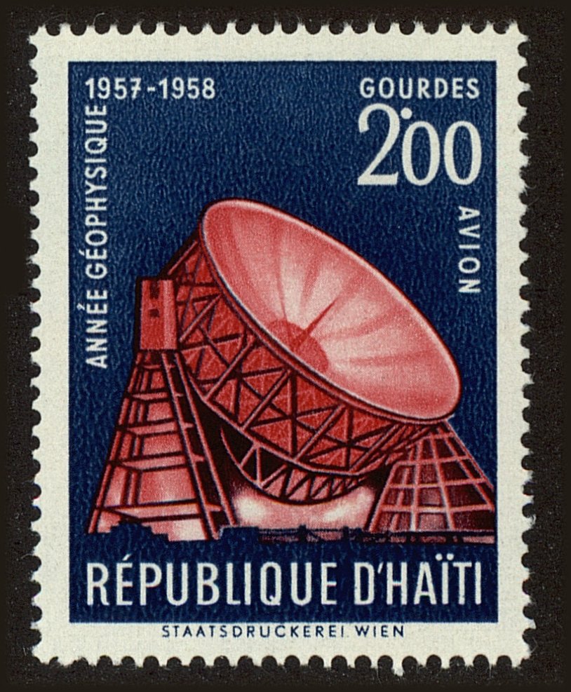 Front view of Haiti C121 collectors stamp