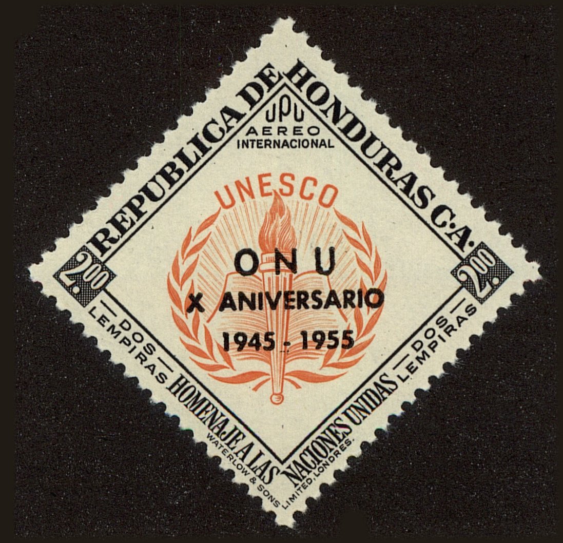 Front view of Honduras C248 collectors stamp