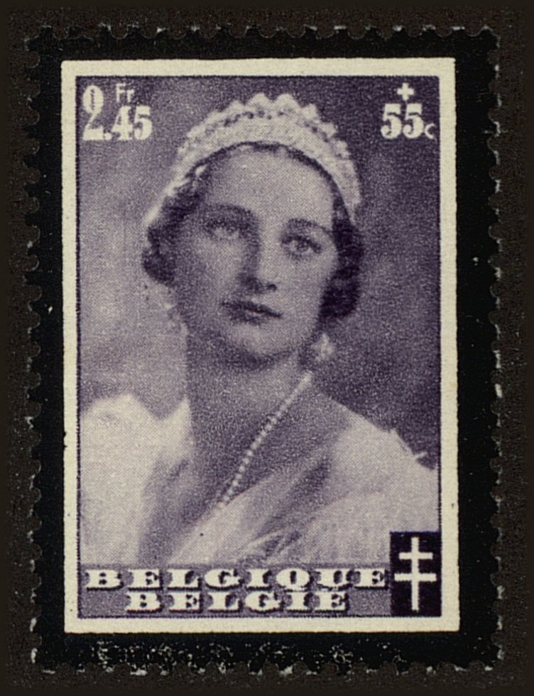 Front view of Belgium B177 collectors stamp