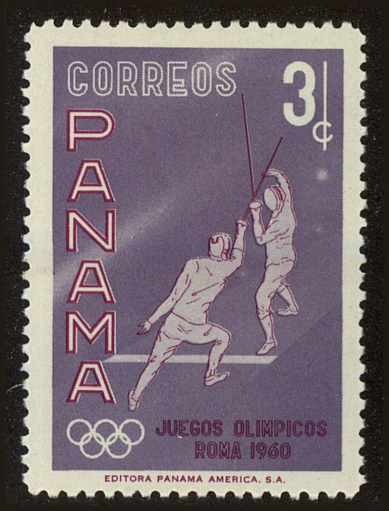 Front view of Panama 433 collectors stamp