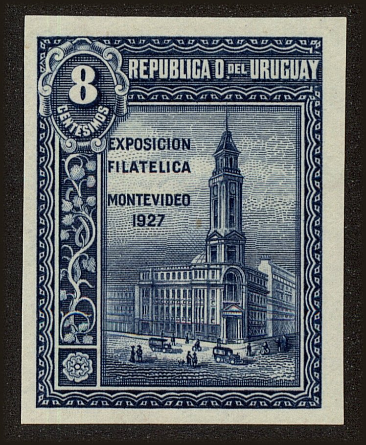 Front view of Uruguay 332 collectors stamp