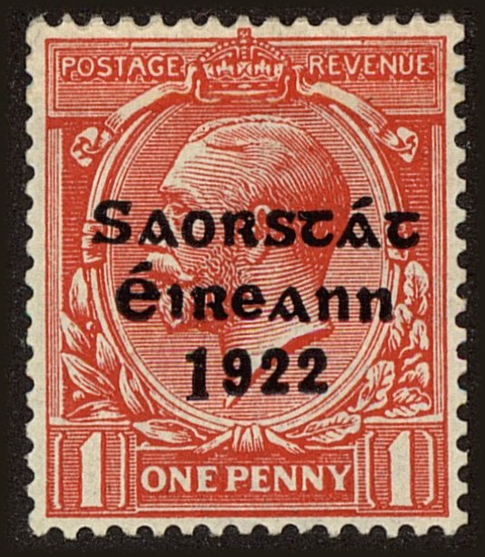 Front view of Ireland 60a collectors stamp