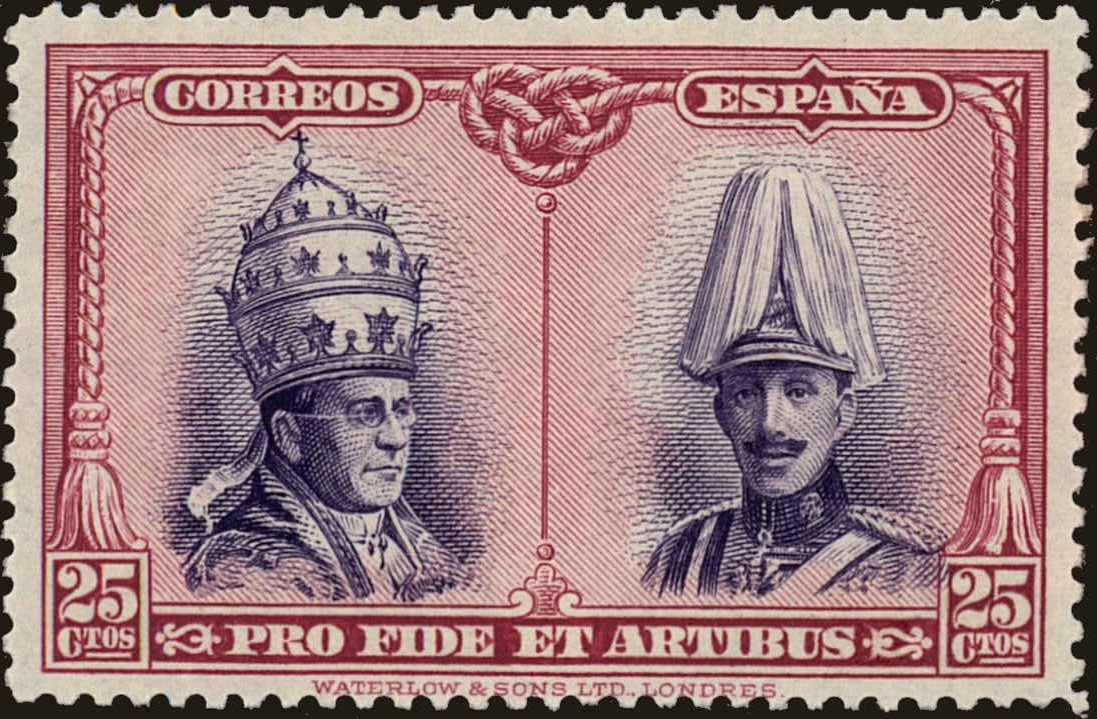 Front view of Spain B81 collectors stamp