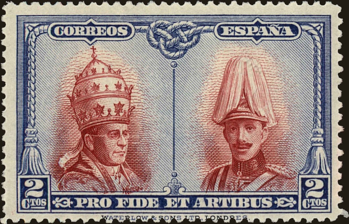 Front view of Spain B91 collectors stamp