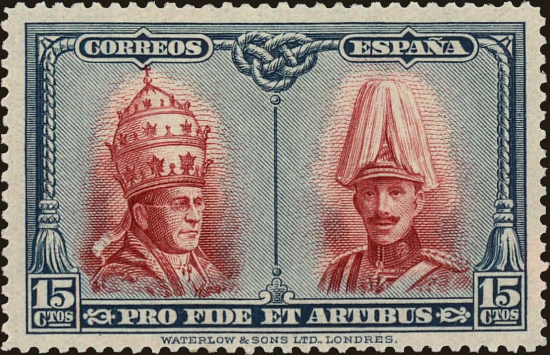 Front view of Spain B96 collectors stamp