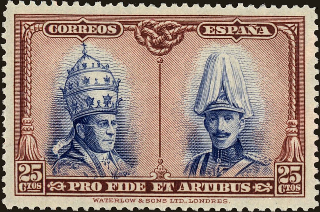 Front view of Spain B97 collectors stamp