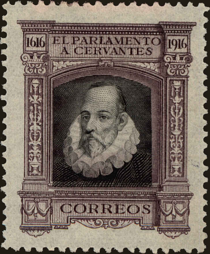 Front view of Spain O19 collectors stamp