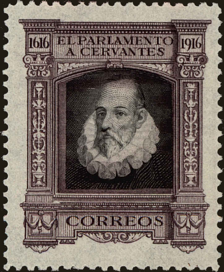 Front view of Spain O19 collectors stamp