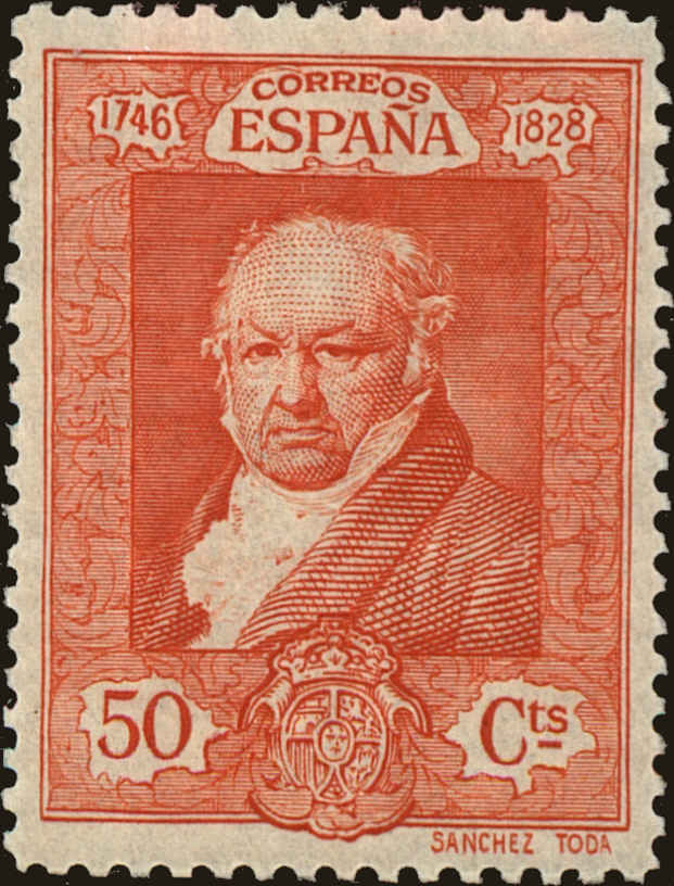 Front view of Spain 395 collectors stamp