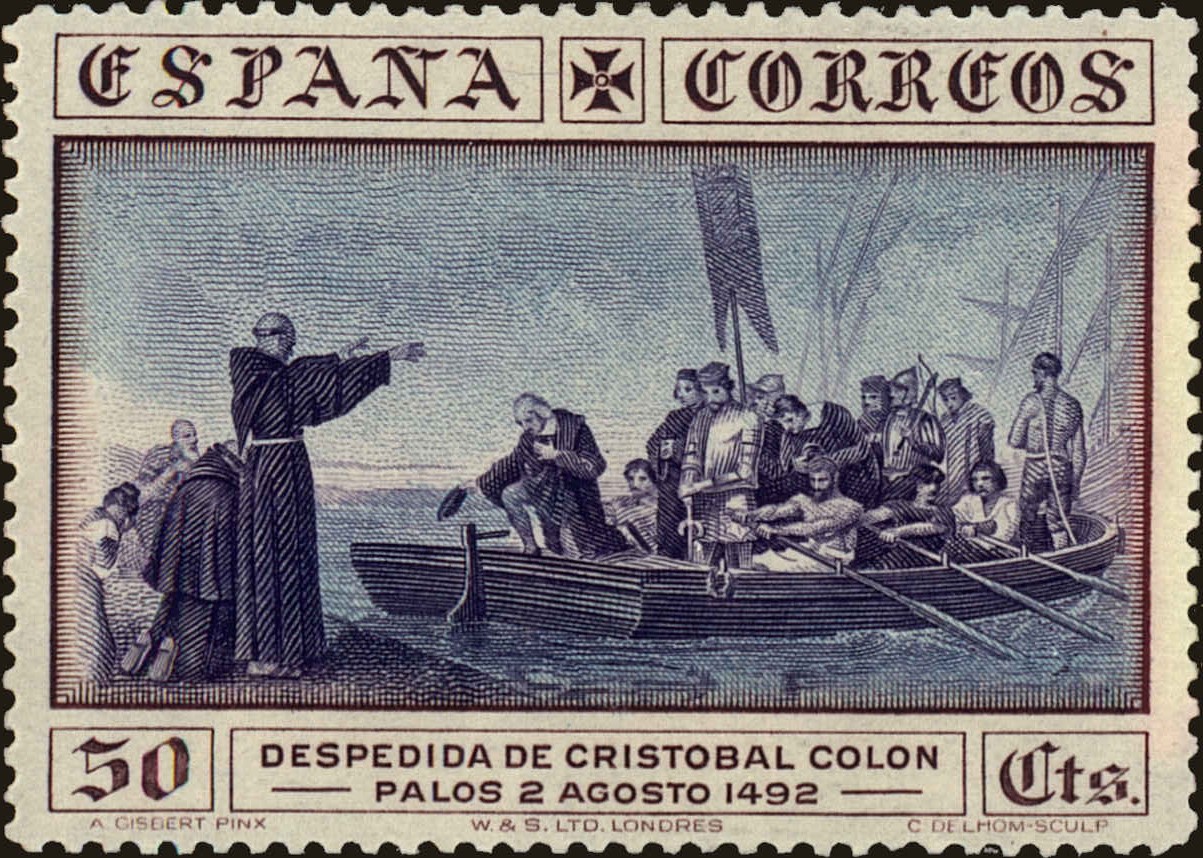 Front view of Spain 429 collectors stamp