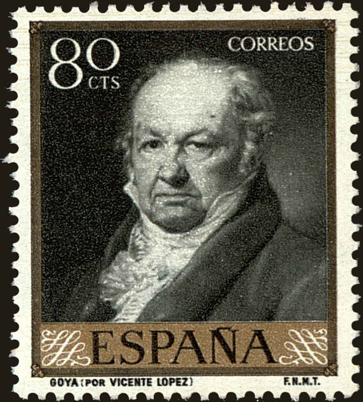 Front view of Spain 872 collectors stamp