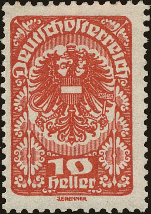 Front view of Austria 205 collectors stamp