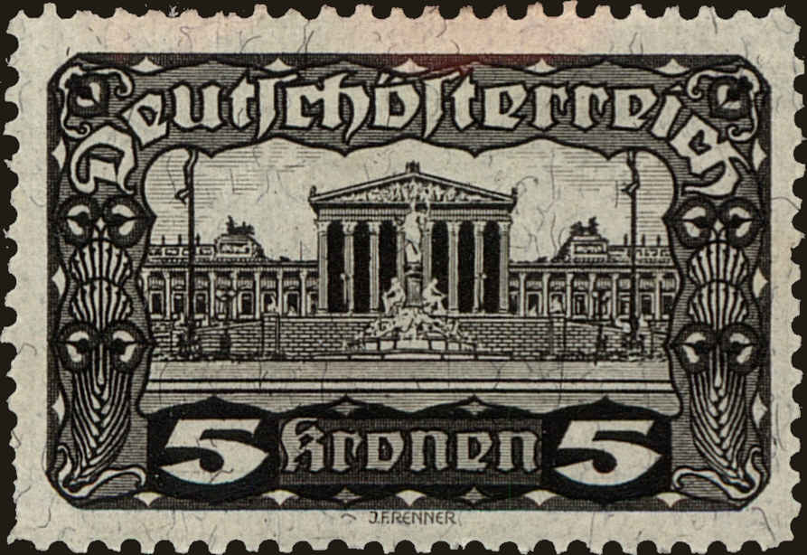 Front view of Austria 223 collectors stamp