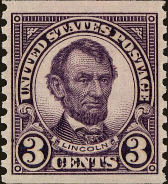Front view of United States 600 collectors stamp