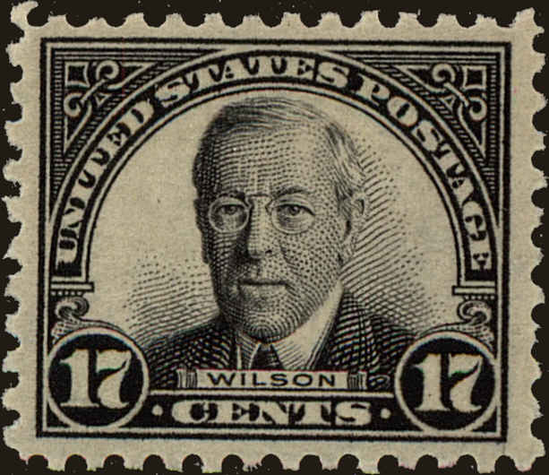 Front view of United States 623 collectors stamp