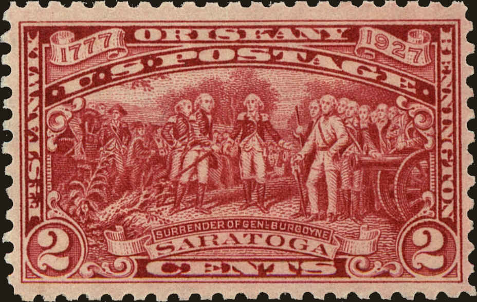 Front view of United States 644 collectors stamp