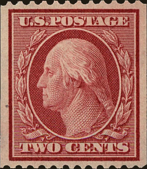 Front view of United States 349 collectors stamp