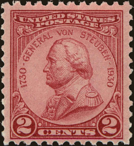 Front view of United States 689 collectors stamp
