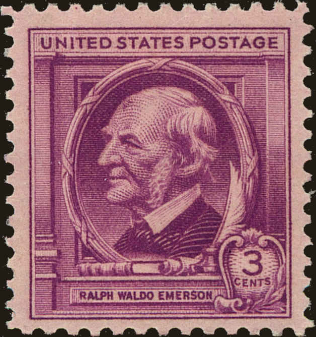 Front view of United States 861 collectors stamp