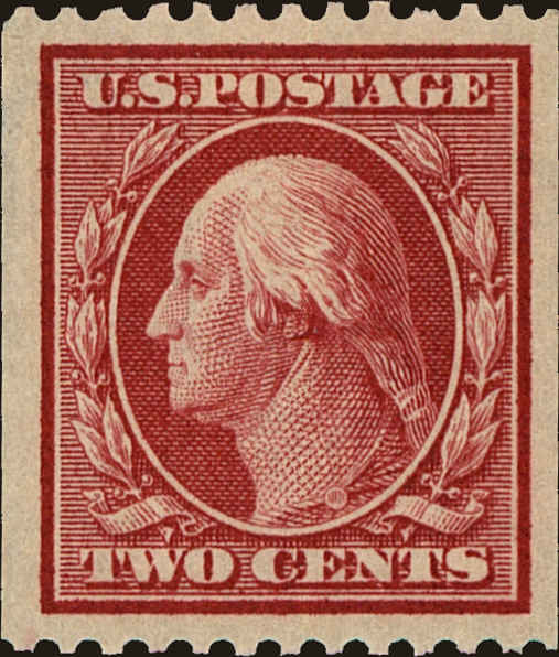 Front view of United States 386 collectors stamp