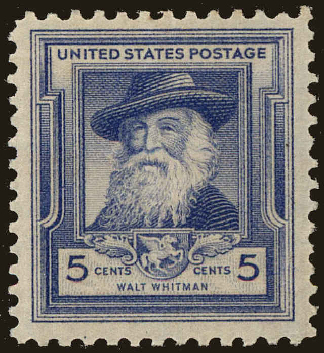 Front view of United States 867 collectors stamp