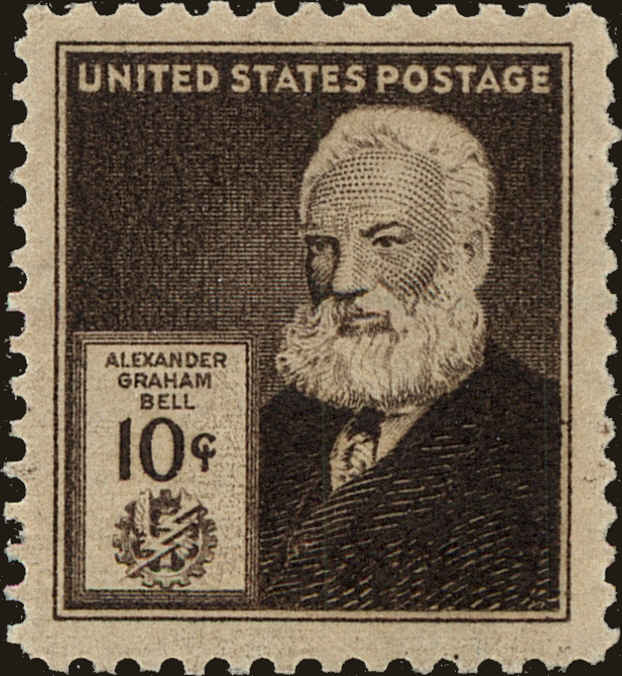 Front view of United States 893 collectors stamp