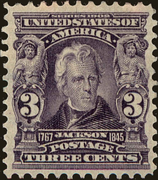 Front view of United States 302 collectors stamp