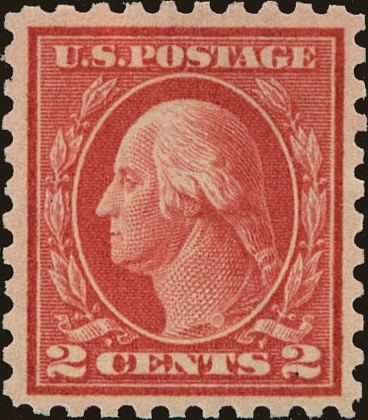 Front view of United States 463 collectors stamp