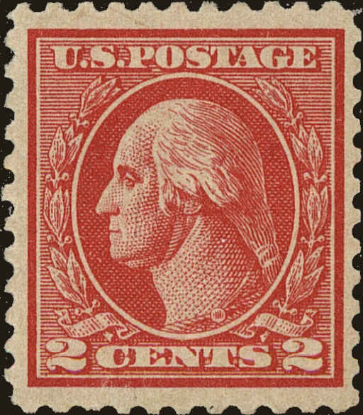 Front view of United States 528B collectors stamp